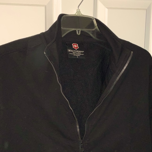 NWOT! Men’s Victorinox Full Zip Jacket. Black. Size Large - Picture 1 of 4